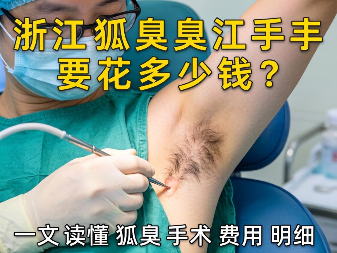 浙江狐臭手术要花多少钱？一文读懂狐臭手术费用明细