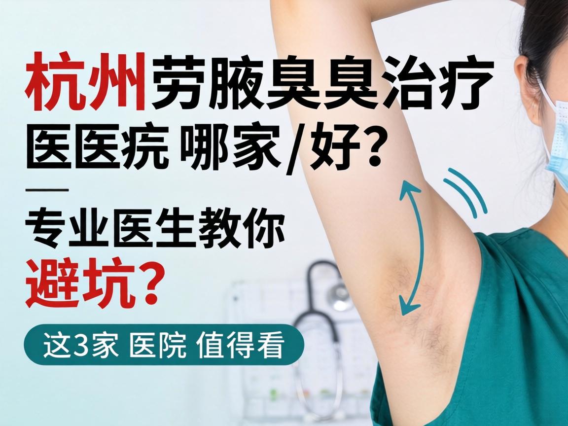 杭州腋臭治疗医院哪家好？专业医生教你避坑，这3家医院值得看