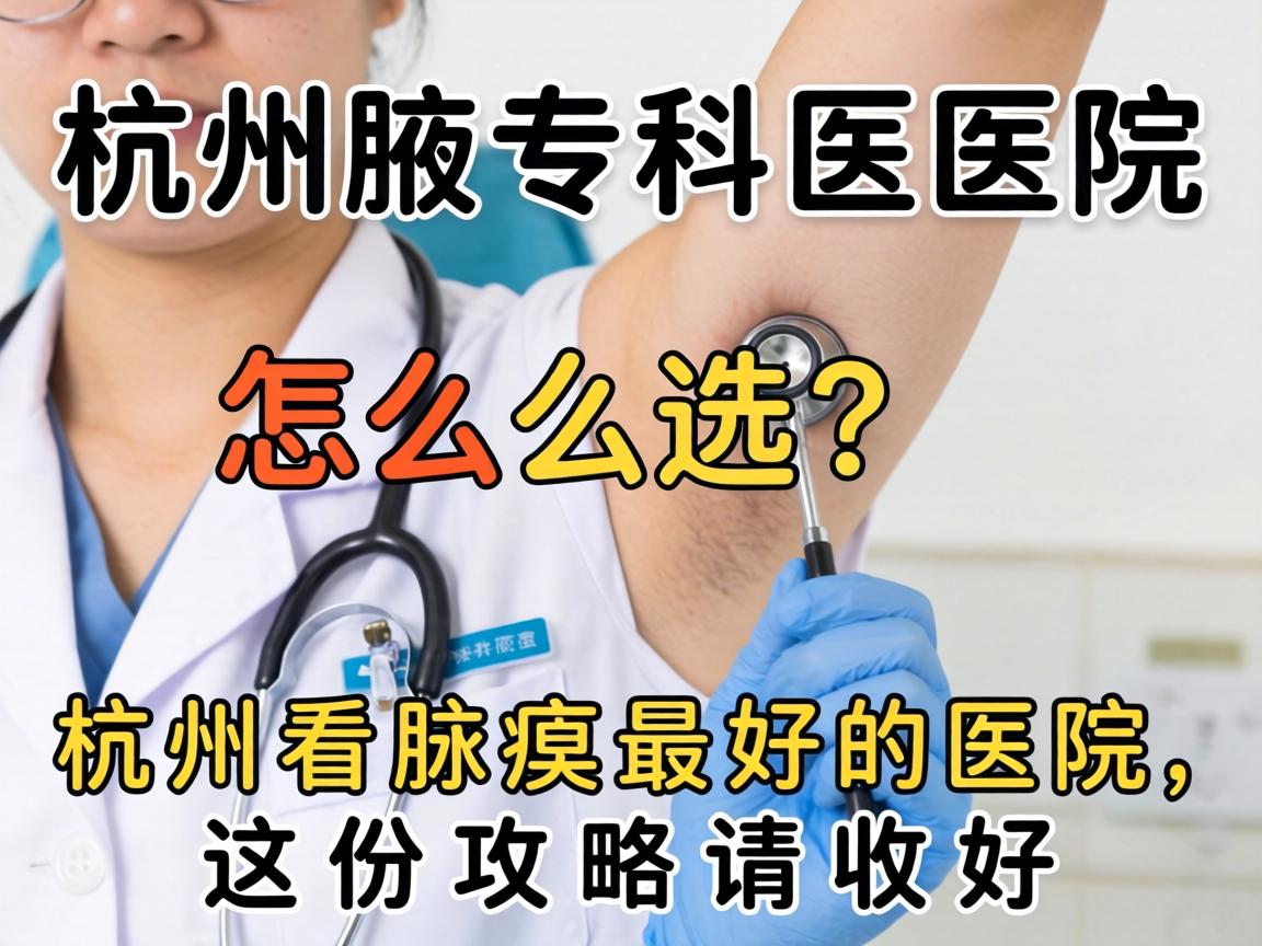 杭州腋臭专科医院怎么选？杭州看腋臭最好的医院，这份攻略请收好