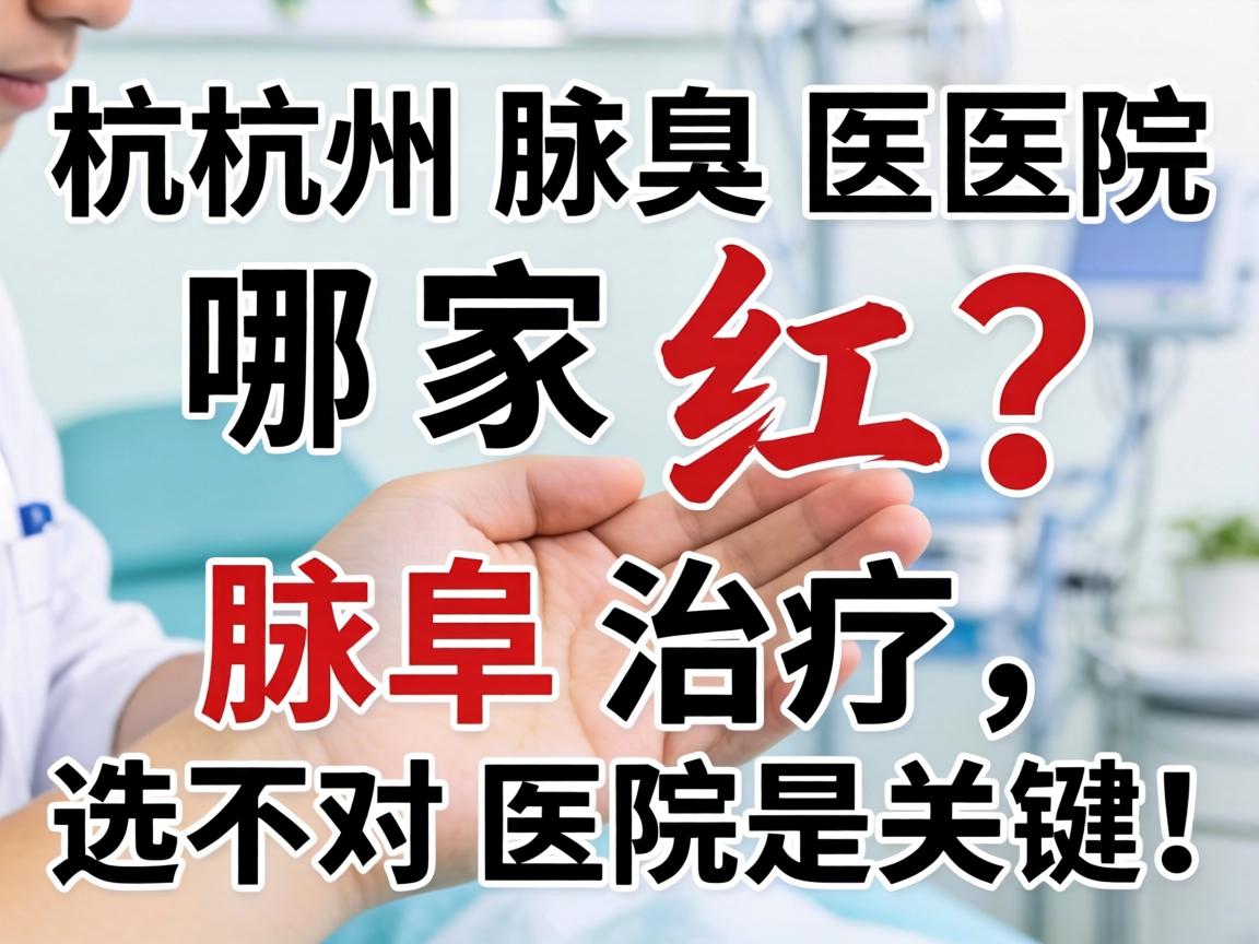 杭州腋臭医院哪家红？腋臭治疗，选对医院是关键！
