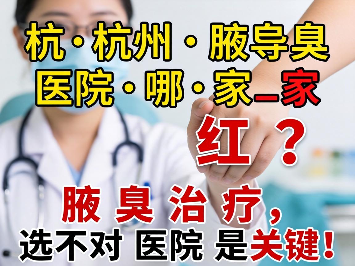 杭州腋臭医院哪家红？腋臭治疗，选对医院是关键！