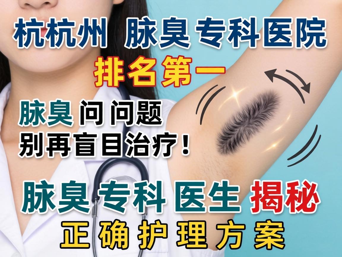 杭州腋臭专科医院排名第一，腋臭问题别再盲目治疗！腋臭专科医生揭秘正确护理方案