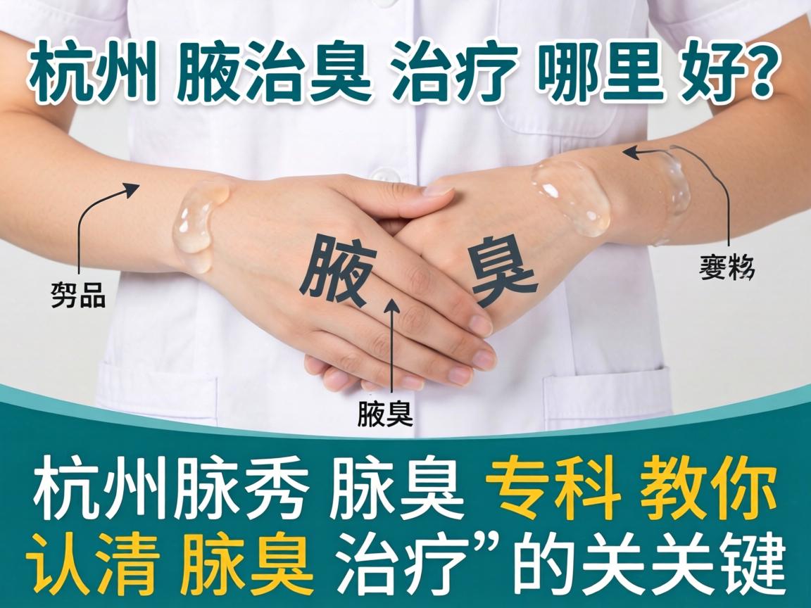 杭州腋臭治疗哪里好？杭州腋秀腋臭专科教你认清腋臭治疗的关键