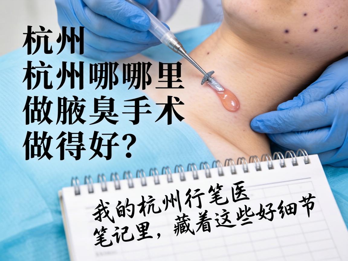杭州哪里做腋臭手术做得好？我的杭州行医笔记里，藏着这些好细节