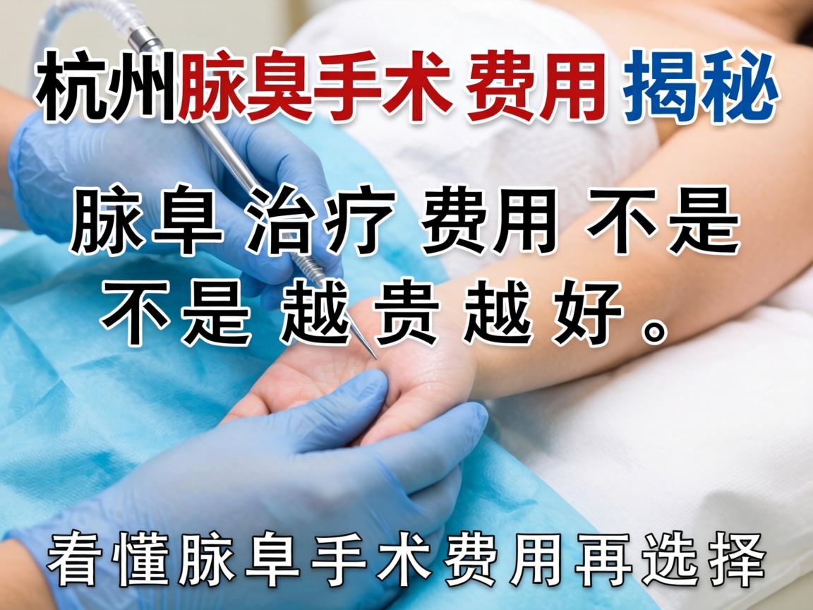 杭州腋臭手术费用揭秘，腋臭治疗费用不是越贵越好，看懂腋臭手术费用再选择