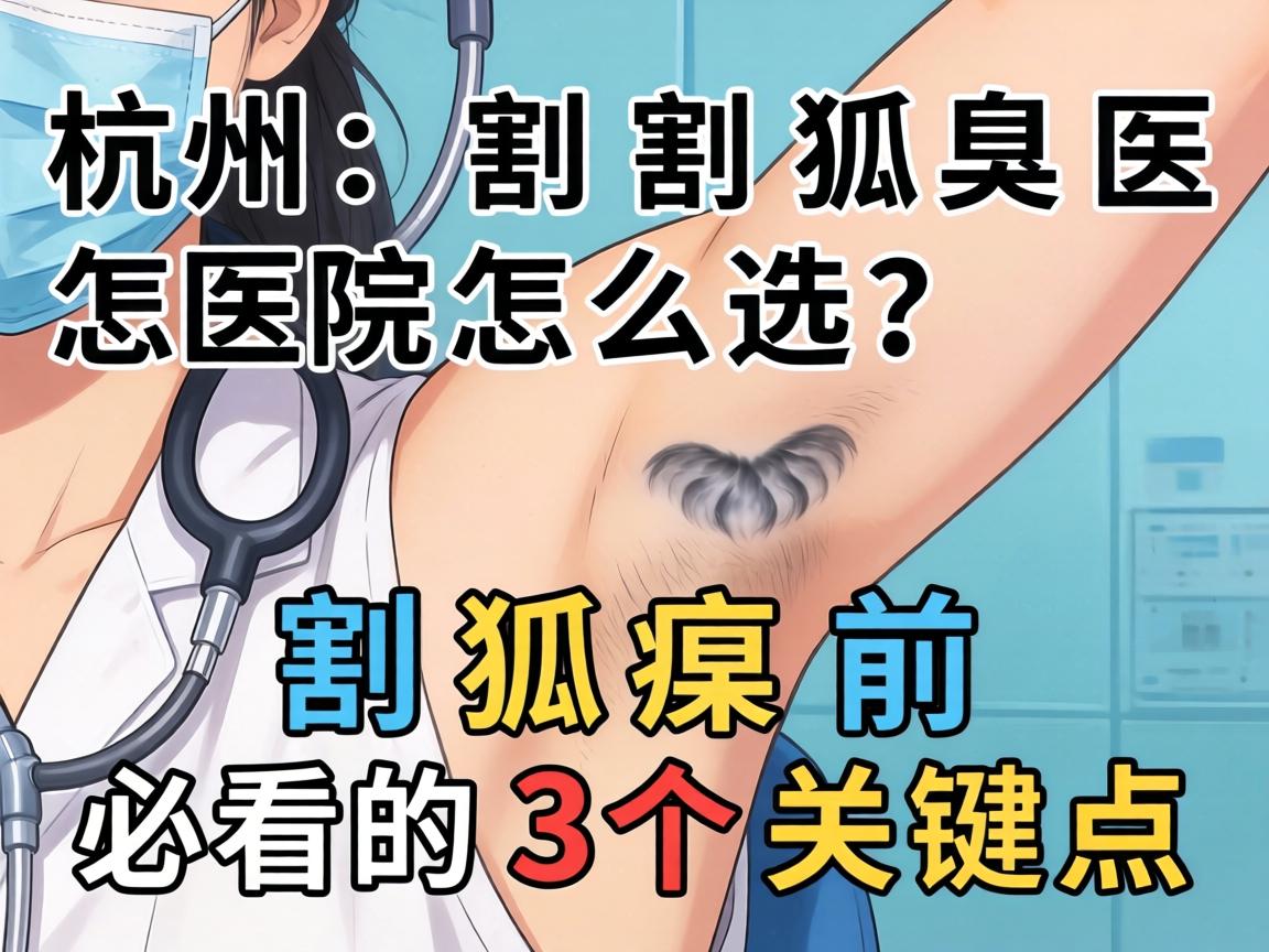 杭州割狐臭医院怎么选？割狐臭前必看的3个关键点