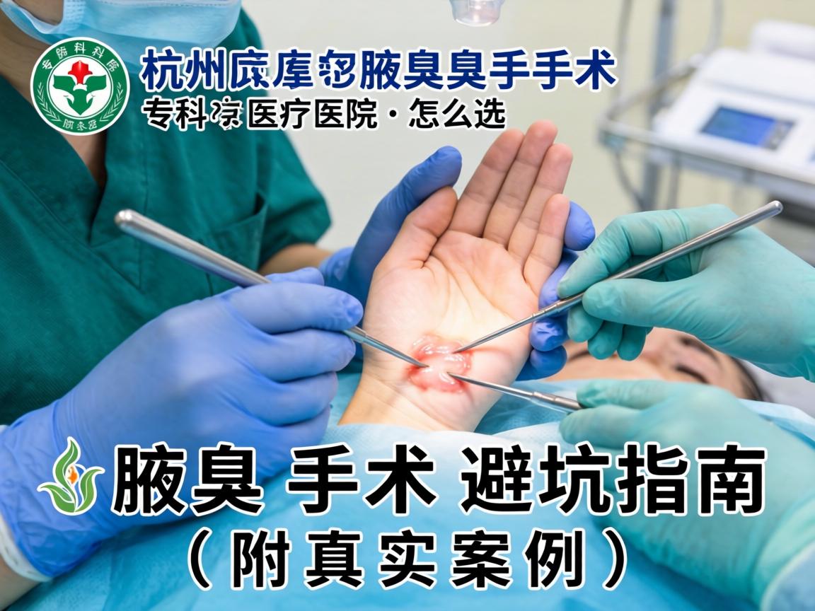 杭州腋臭手术，专科医院怎么选？腋臭手术避坑指南（附真实案例）