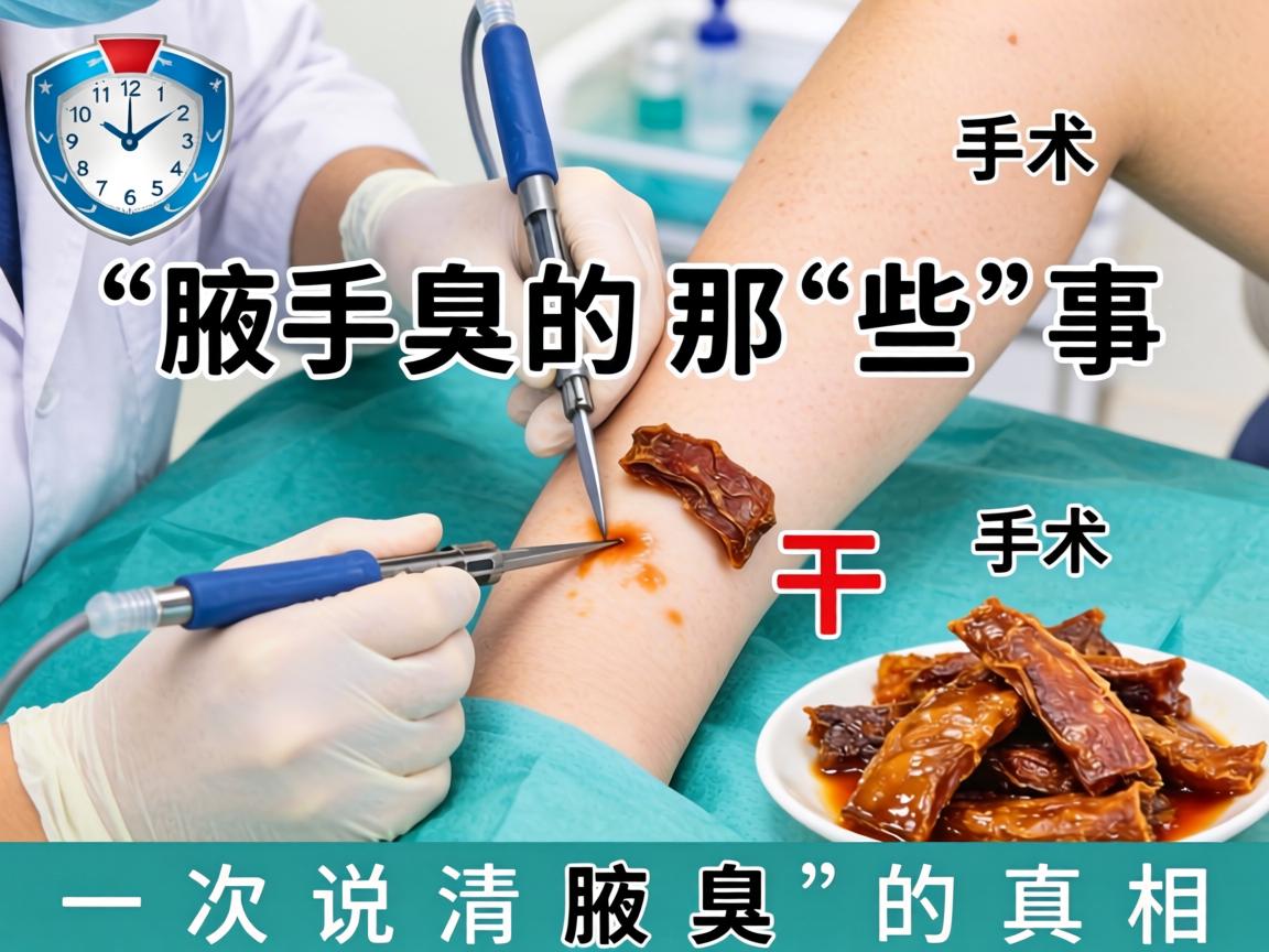腋臭手术干货，关于腋臭的那些事，一次说清腋臭的真相