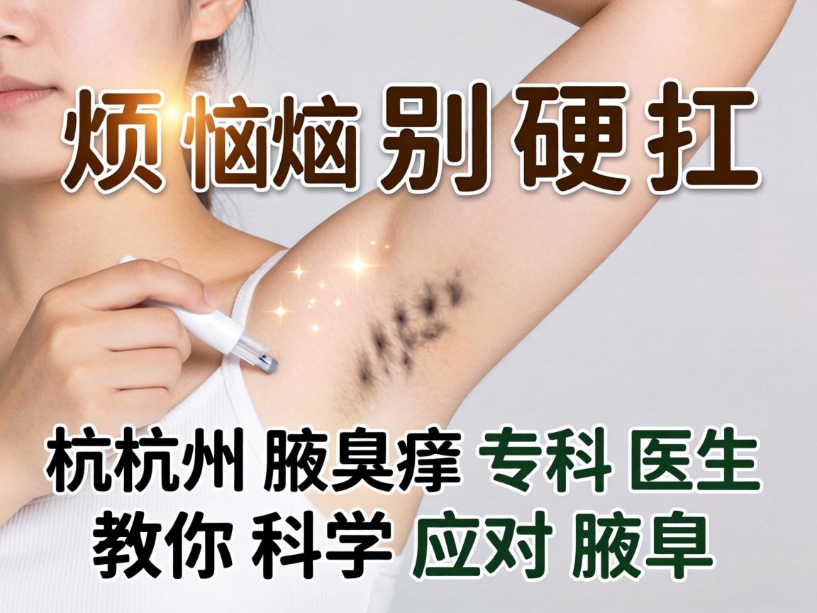 腋臭烦恼别硬扛，杭州腋臭专科医生教你科学应对腋臭