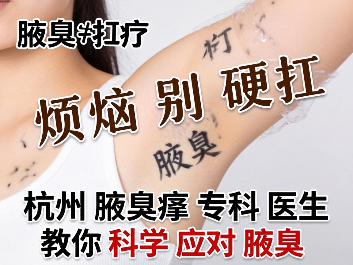 腋臭烦恼别硬扛，杭州腋臭专科医生教你科学应对腋臭