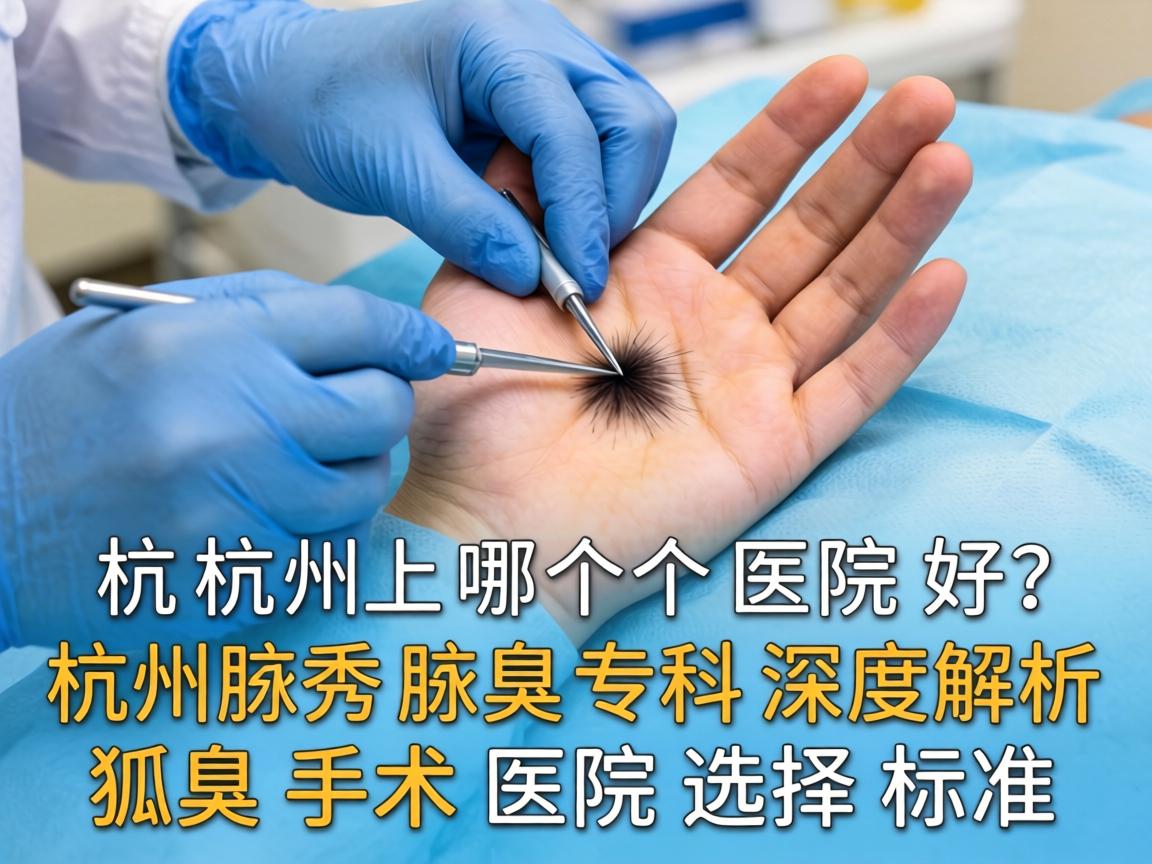 狐臭手术杭州哪个医院好？杭州腋秀腋臭专科深度解析狐臭手术医院选择标准