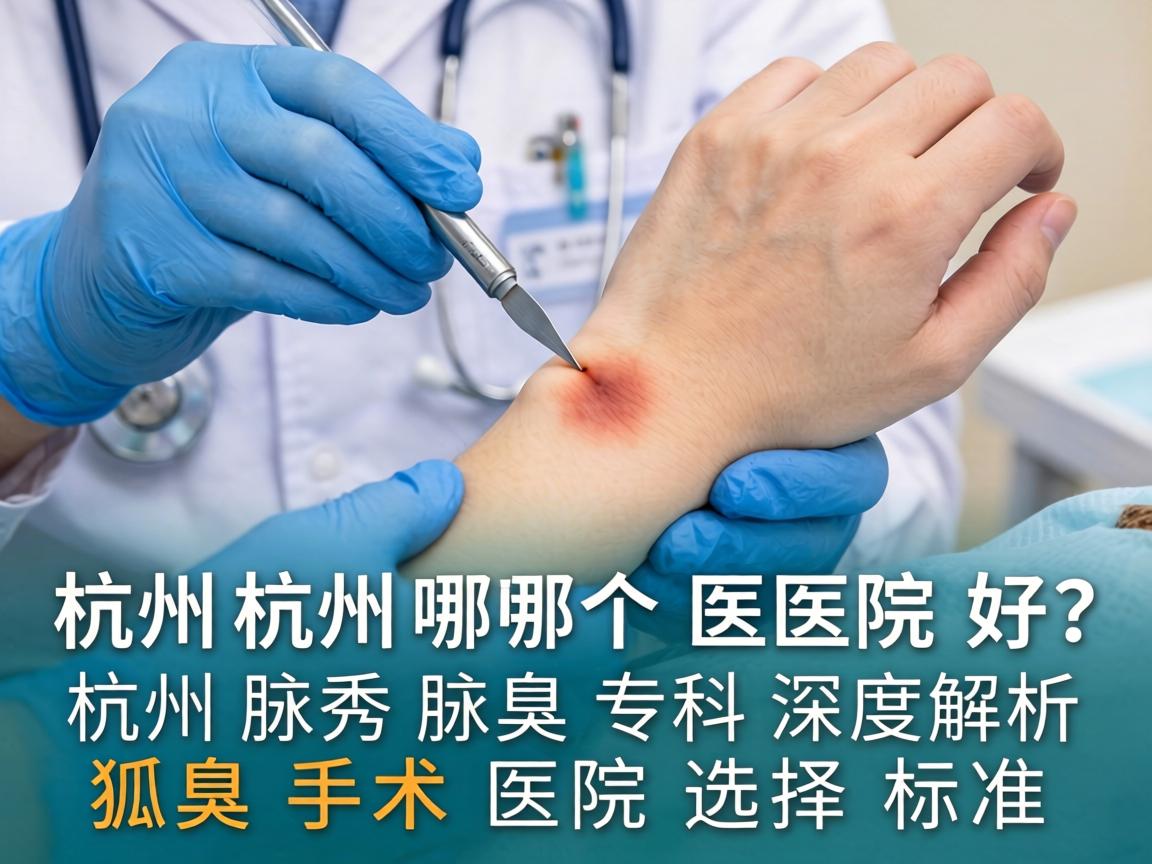 狐臭手术杭州哪个医院好？杭州腋秀腋臭专科深度解析狐臭手术医院选择标准