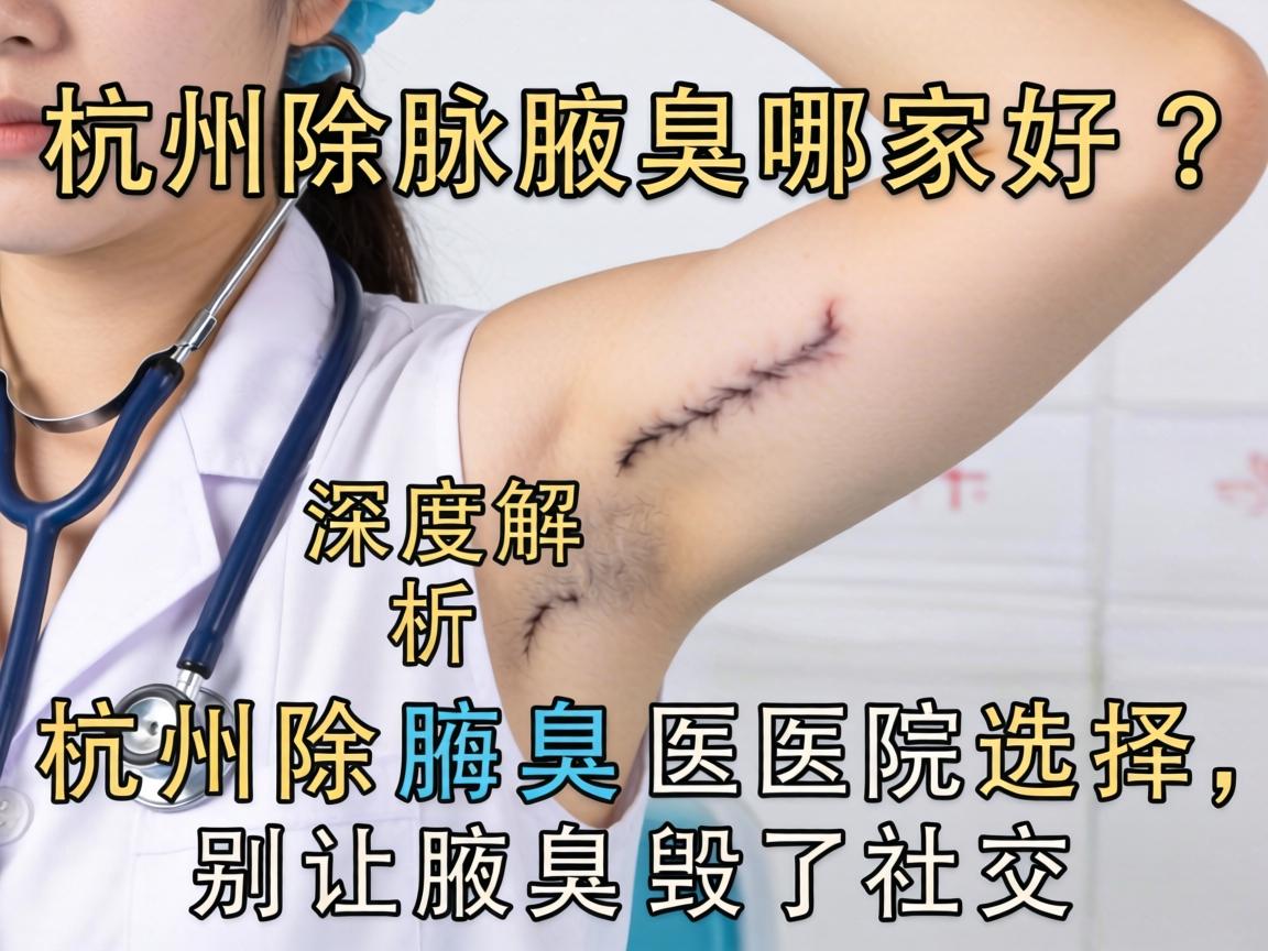 杭州除腋臭哪家好？深度解析杭州除腋臭医院选择，别让腋臭毁了社交