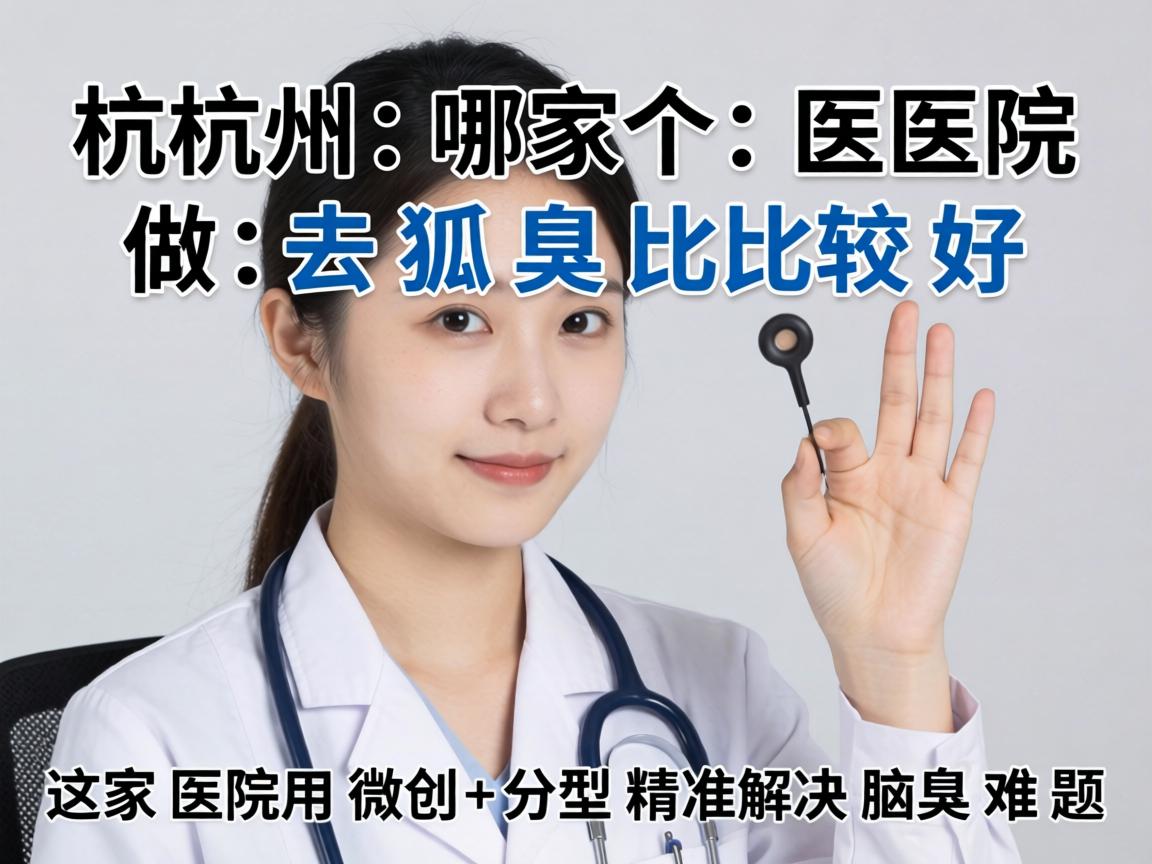杭州哪个医院做去狐臭比较好？这家医院用微创+分型精准解决腋臭难题