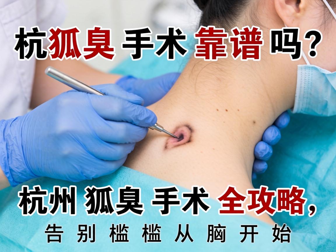 杭州狐臭手术靠谱吗？杭州狐臭手术全攻略，告别尴尬从腋开始