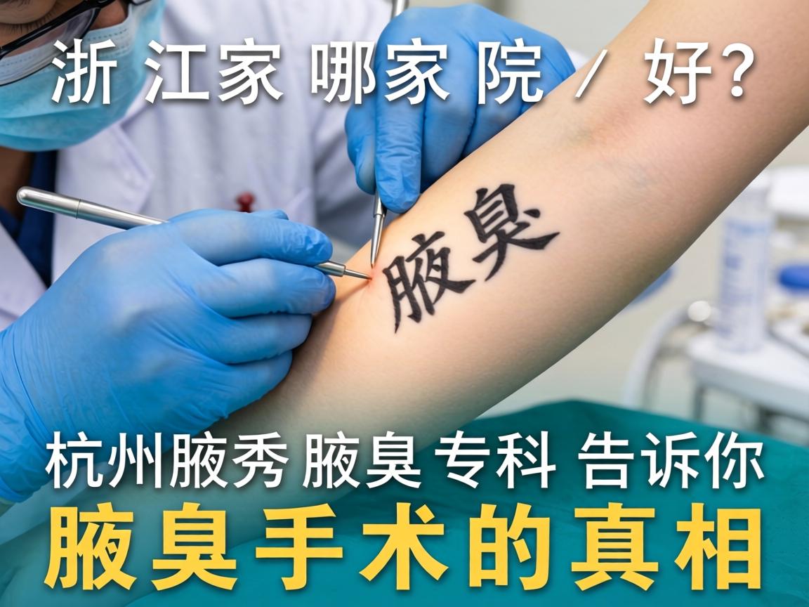 浙江腋臭手术哪家医院好？杭州腋秀腋臭专科告诉你腋臭手术的真相