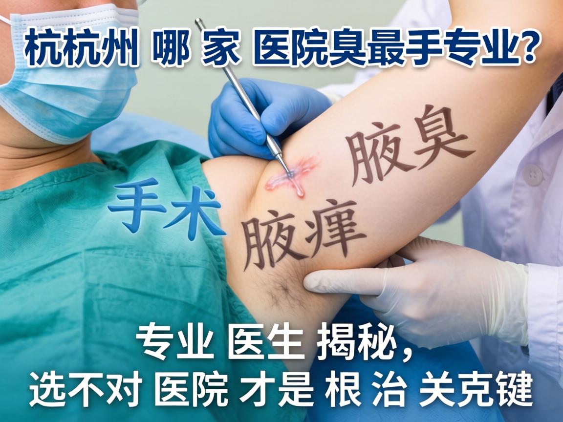 杭州腋臭手术哪家医院最专业？专业医生揭秘，选对医院才是根治关键