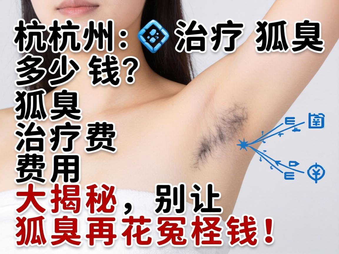 杭州治疗狐臭多少钱？狐臭治疗费用大揭秘，别让狐臭再花冤枉钱！