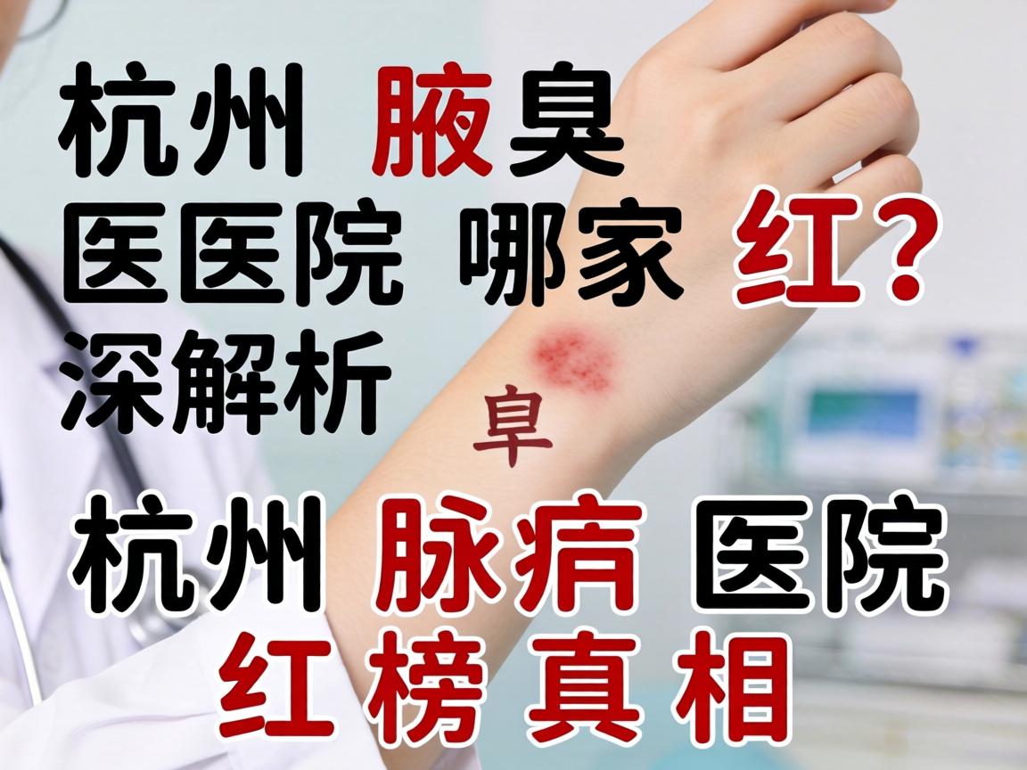 杭州腋臭医院哪家红？深度解析杭州腋臭医院红榜真相