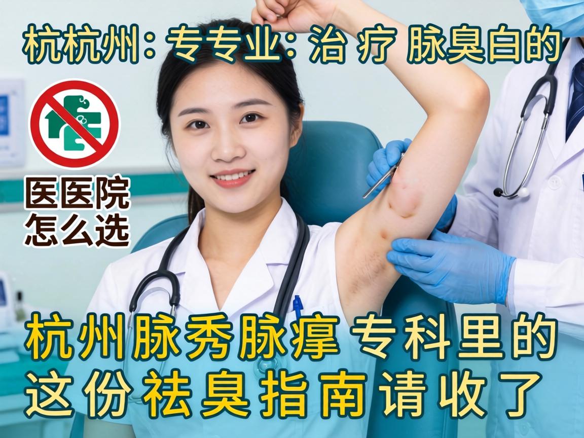 杭州专业治疗腋臭的医院怎么选？杭州腋秀腋臭专科的这份祛臭指南请收好