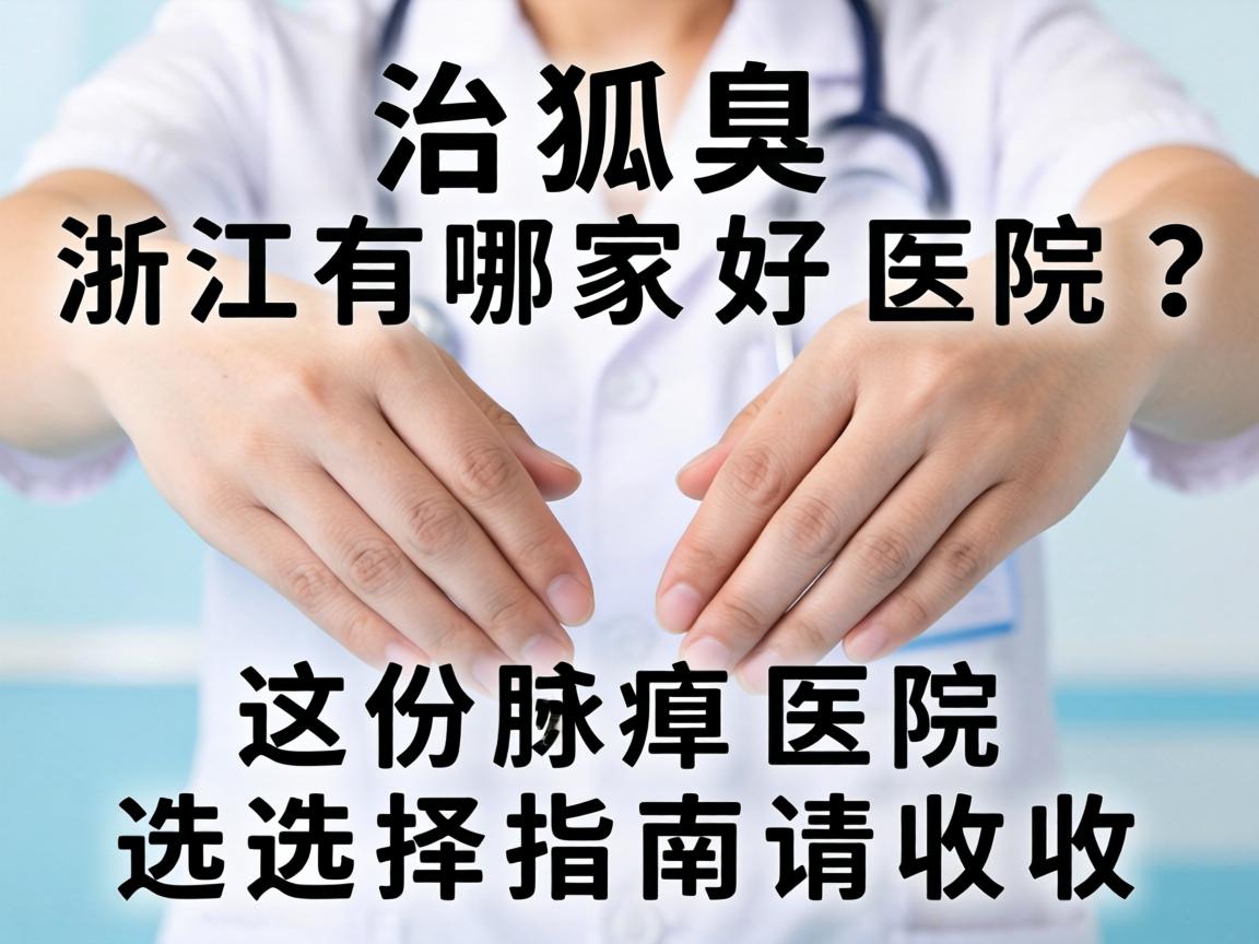 治狐臭浙江有哪家好医院？这份腋臭医院选择指南请收好