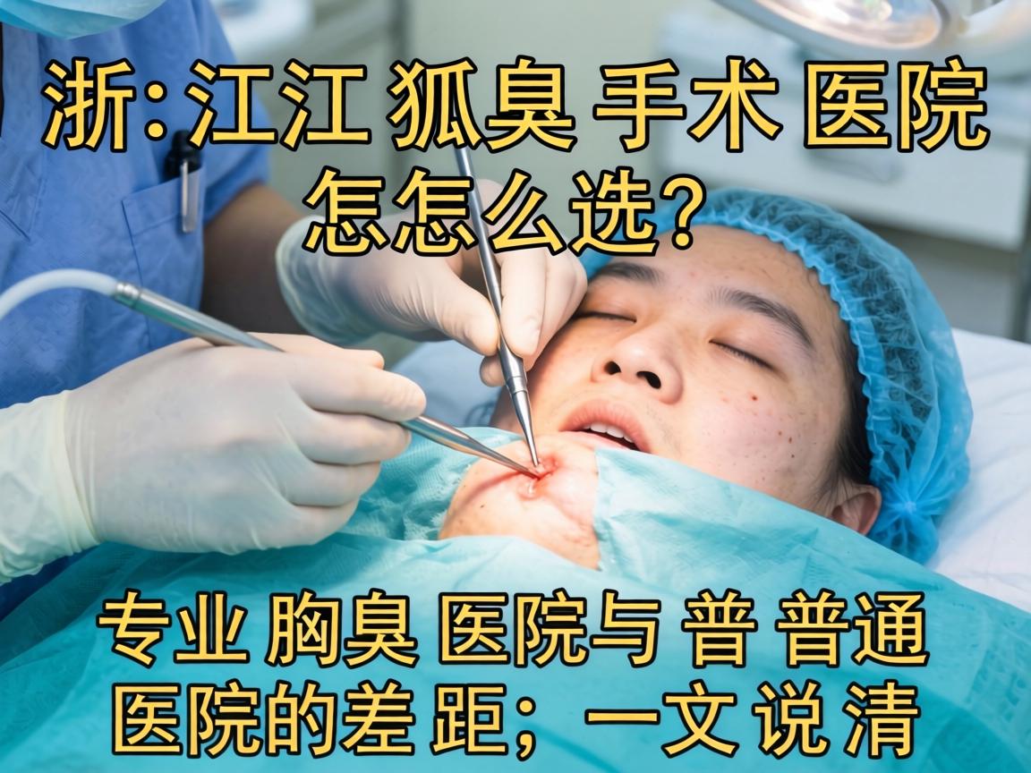 浙江狐臭手术医院怎么选？专业腋臭医院与普通医院的差距，一文说清