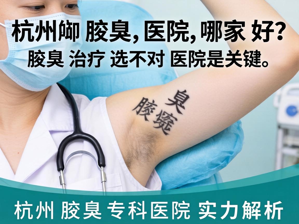 杭州腋臭医院哪家好？腋臭治疗选对医院是关键，杭州腋臭专科医院实力解析