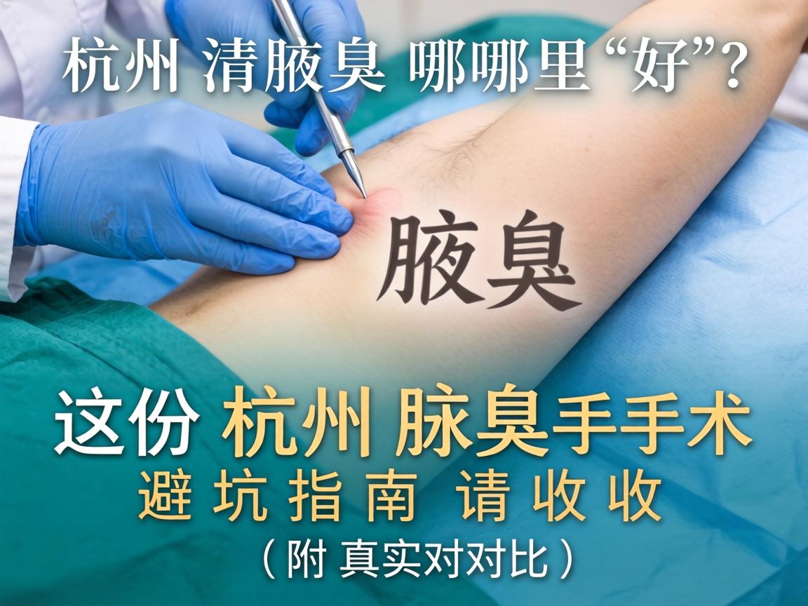 杭州清腋臭手术哪里好？这份杭州腋臭手术避坑指南请收好（附真实对比）