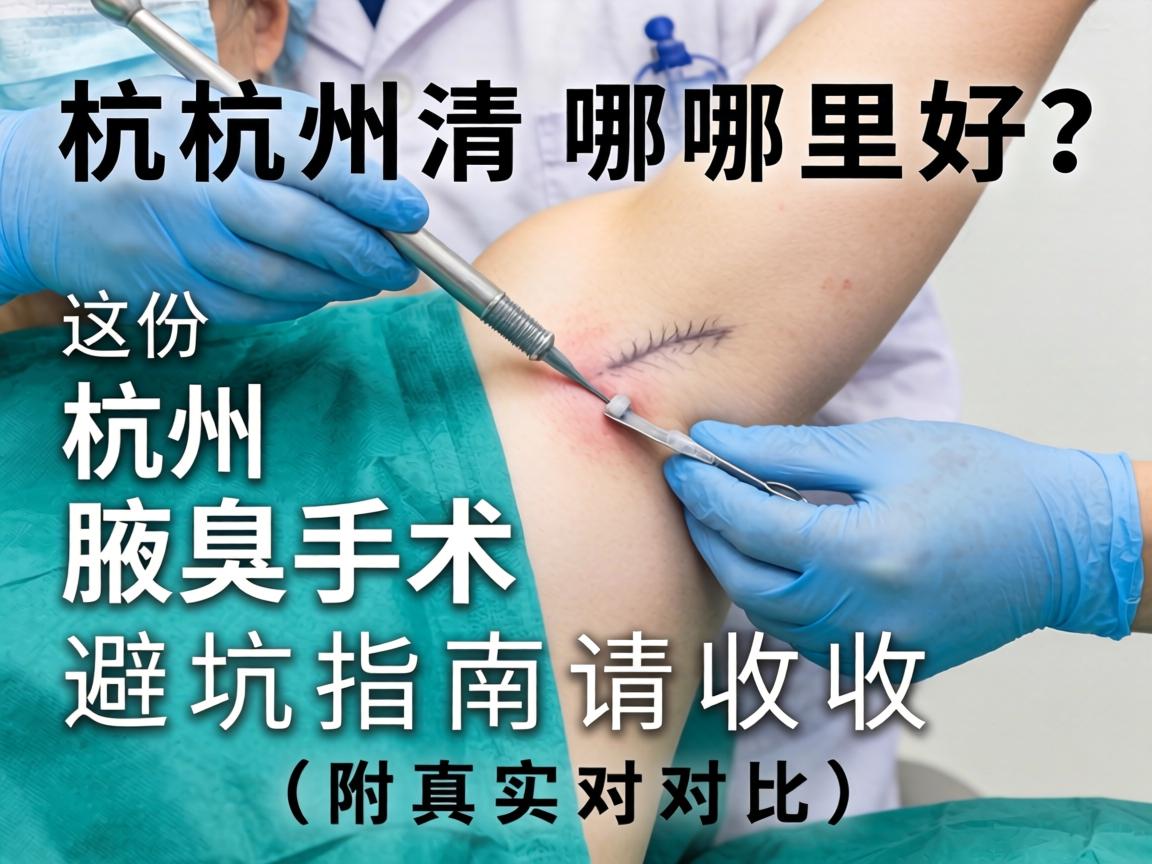杭州清腋臭手术哪里好？这份杭州腋臭手术避坑指南请收好（附真实对比）