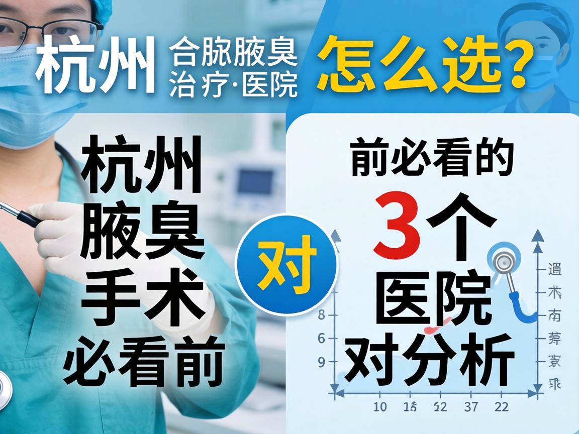 杭州腋臭治疗医院怎么选？杭州腋臭手术前必看的3个医院对比分析