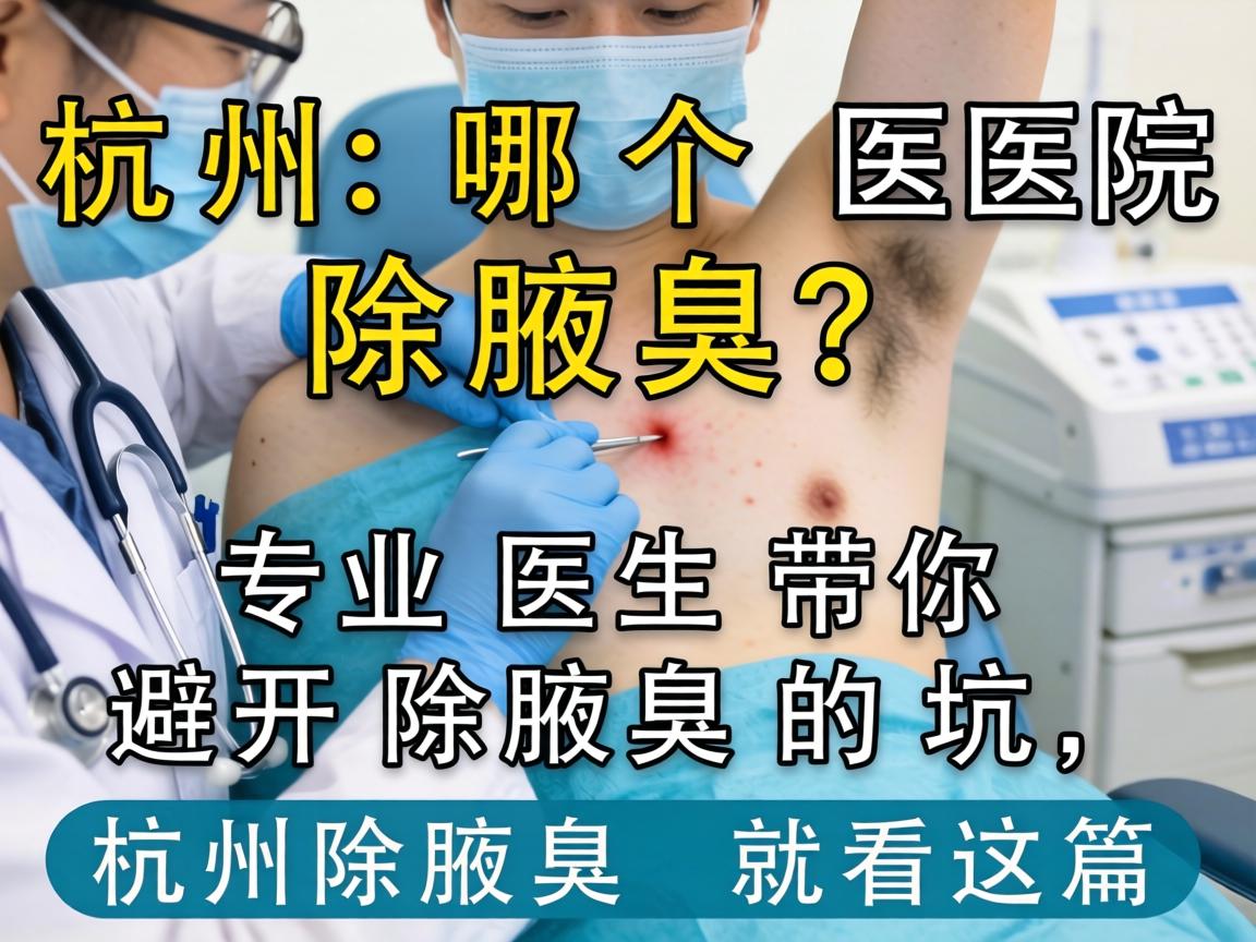 杭州哪个医院除腋臭？专业医生带你避开除腋臭的坑，杭州除腋臭就看这篇