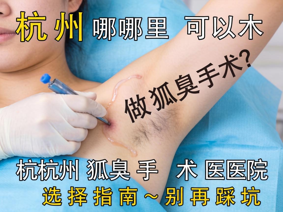 杭州哪里可以做狐臭手术？杭州狐臭手术医院选择指南，别再踩坑