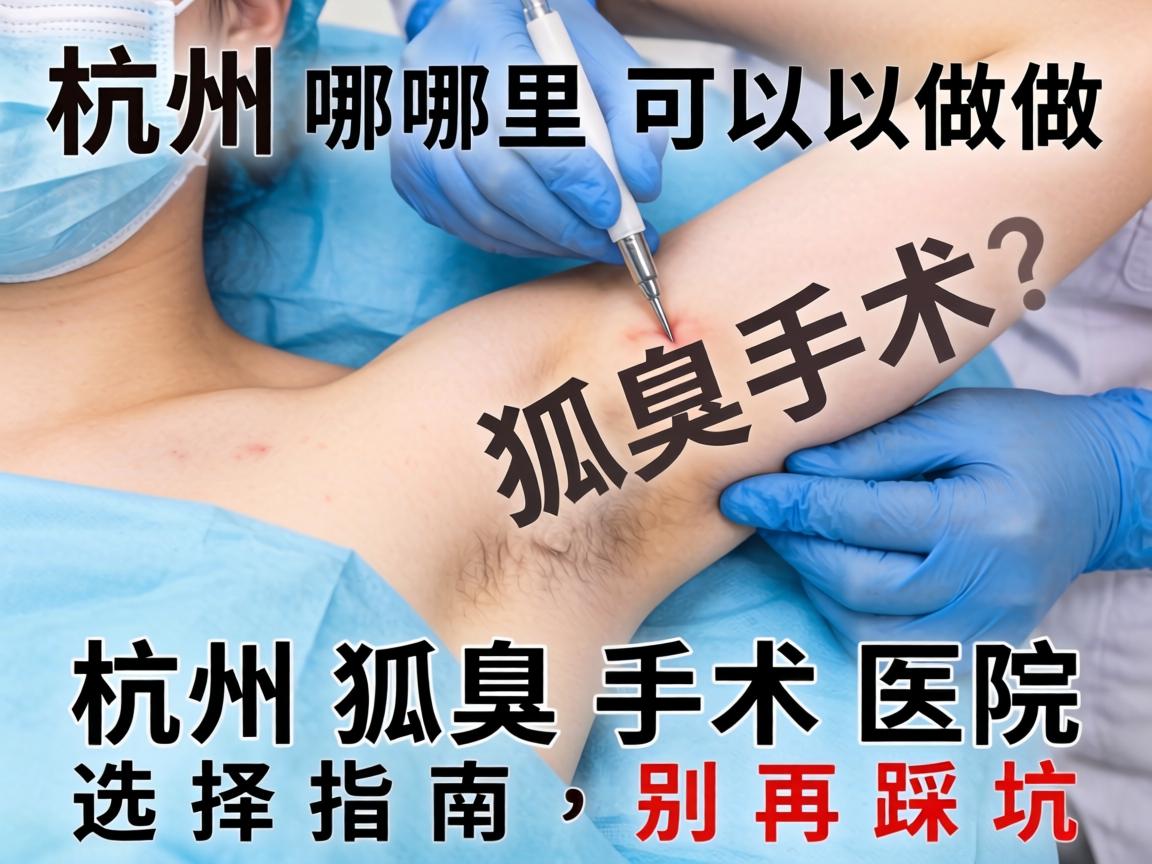 杭州哪里可以做狐臭手术？杭州狐臭手术医院选择指南，别再踩坑