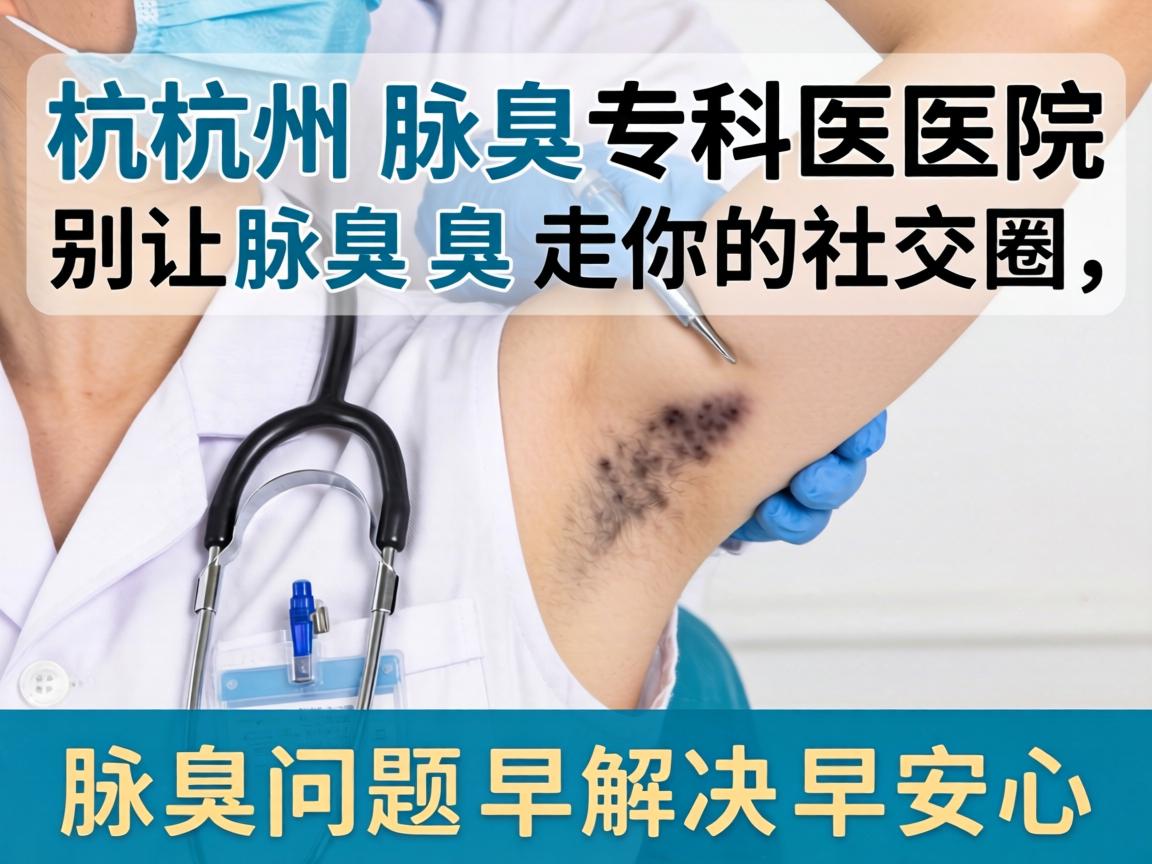 杭州腋臭专科医院，别让腋臭臭走你的社交圈，腋臭问题早解决早安心