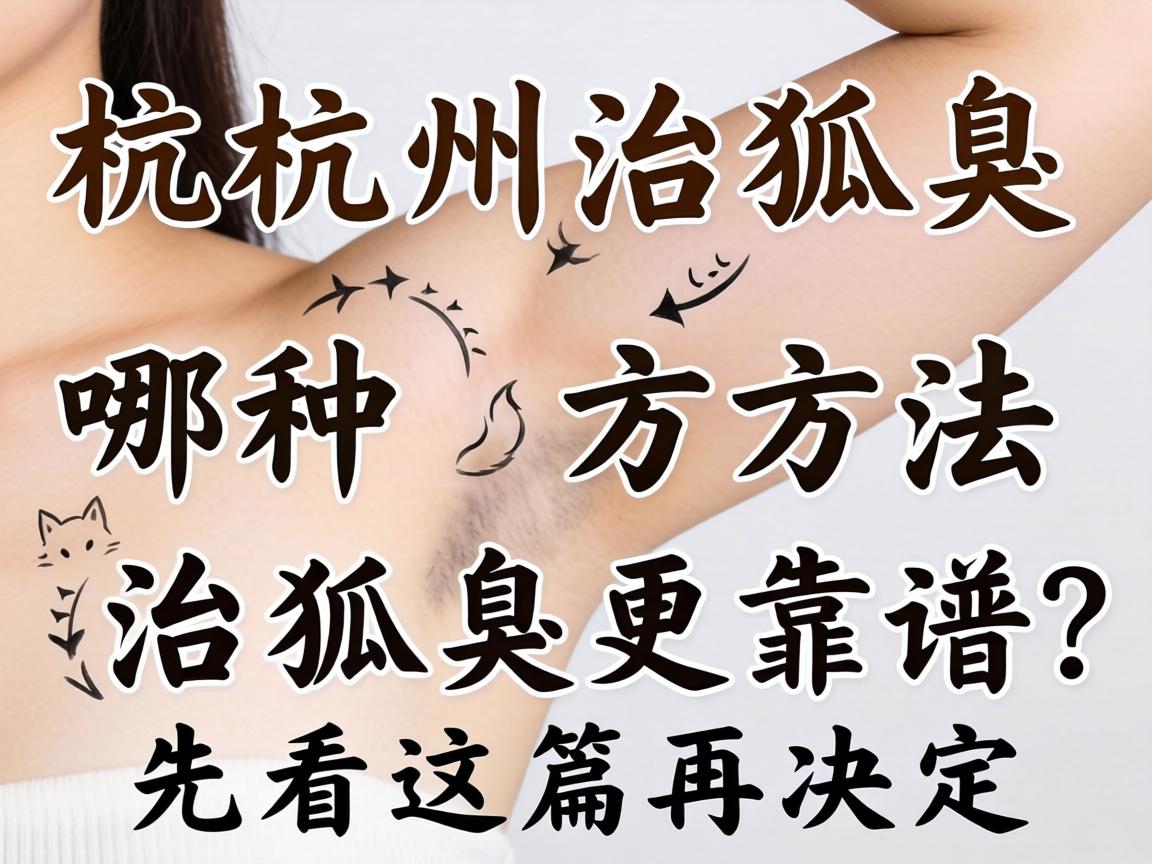 杭州治狐臭，哪种方法治狐臭更靠谱？先看这篇再决定