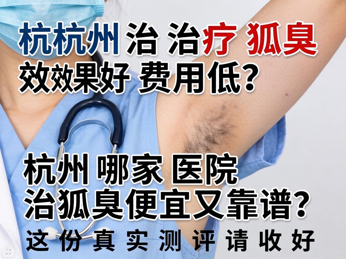 杭州治疗狐臭效果好费用低？杭州哪家医院治狐臭便宜又靠谱？这份真实测评请收好