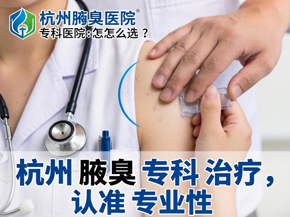 杭州腋臭专科医院怎么选？杭州腋臭专科治疗，认准专业性