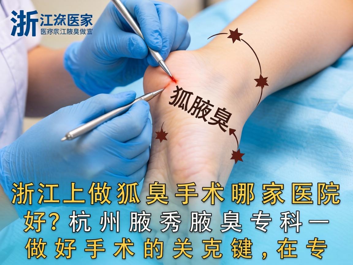 浙江做狐臭手术哪家医院好？杭州腋秀腋臭专科，做好手术的关键在专