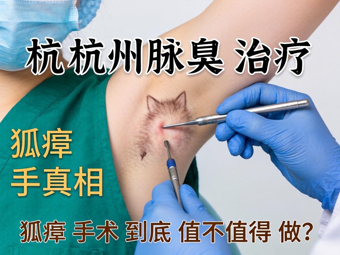 杭州腋臭治疗，狐臭手术的真相，狐臭手术到底值不值得做？