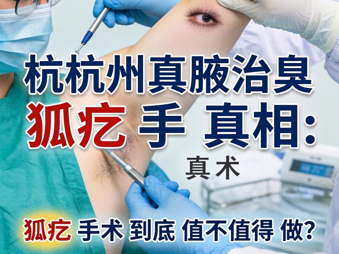 杭州腋臭治疗，狐臭手术的真相，狐臭手术到底值不值得做？