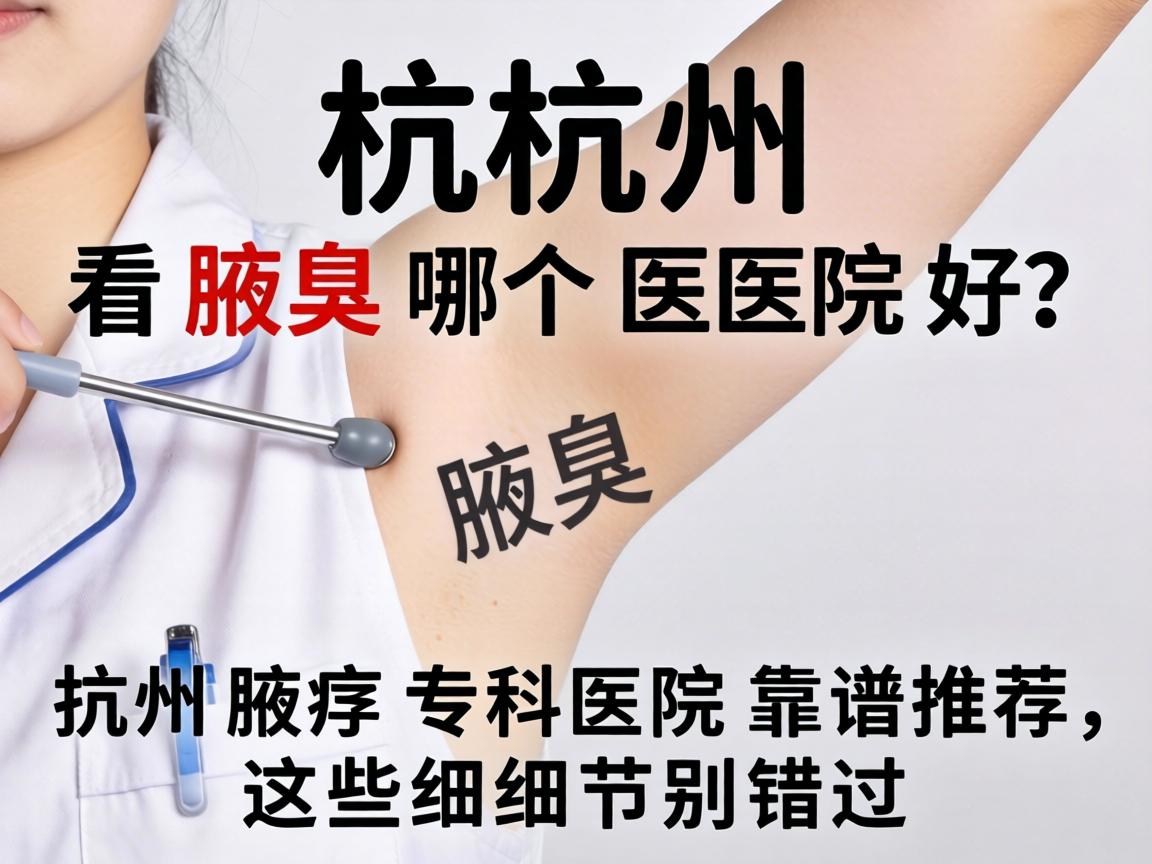 杭州看腋臭哪个医院好？杭州腋臭专科医院靠谱推荐，这些细节别错过