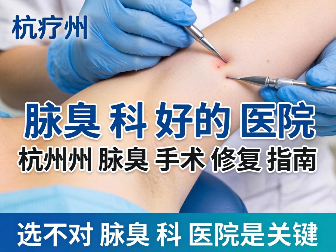 杭州腋臭科好的医院，杭州腋臭手术修复指南，选对腋臭科医院是关键
