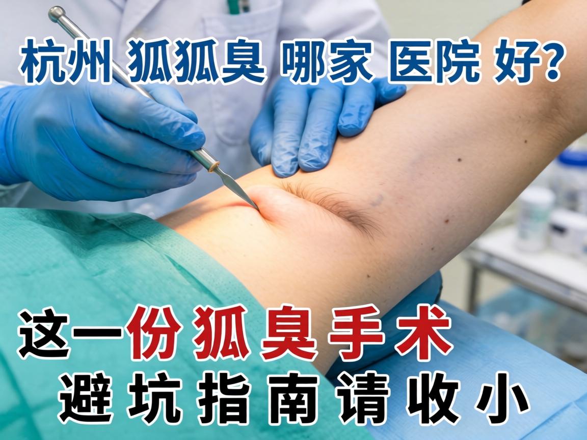 杭州狐臭手术哪家医院好？这份狐臭手术避坑指南请收好