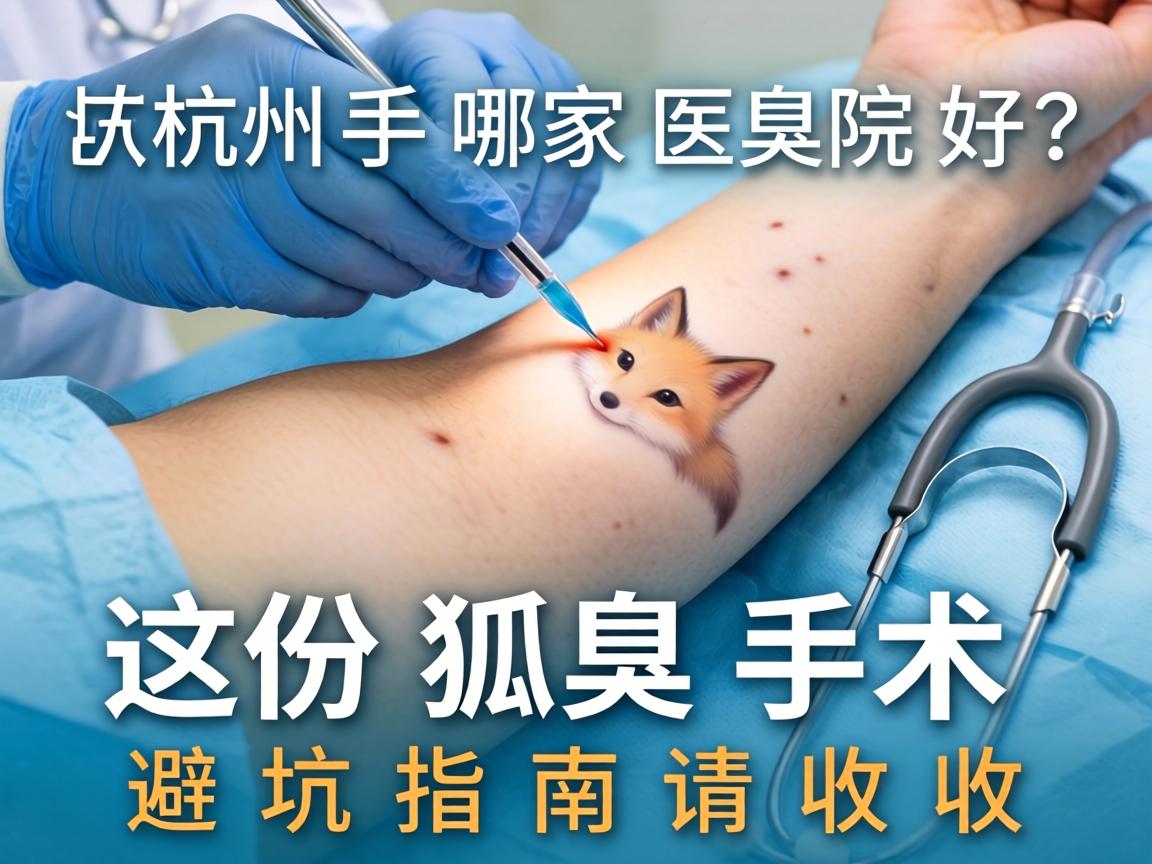 杭州狐臭手术哪家医院好？这份狐臭手术避坑指南请收好