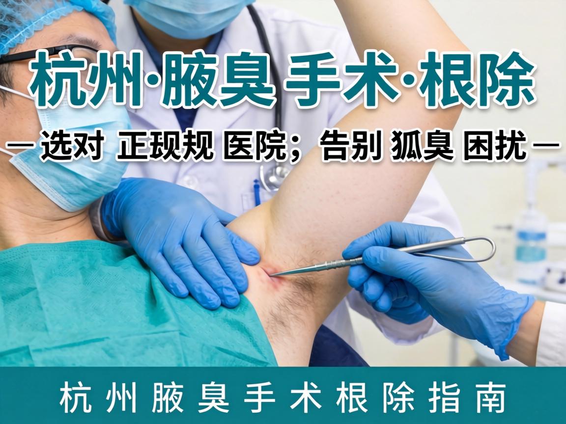 杭州腋臭手术根除，选对正规医院，告别狐臭困扰—杭州腋臭手术根除指南