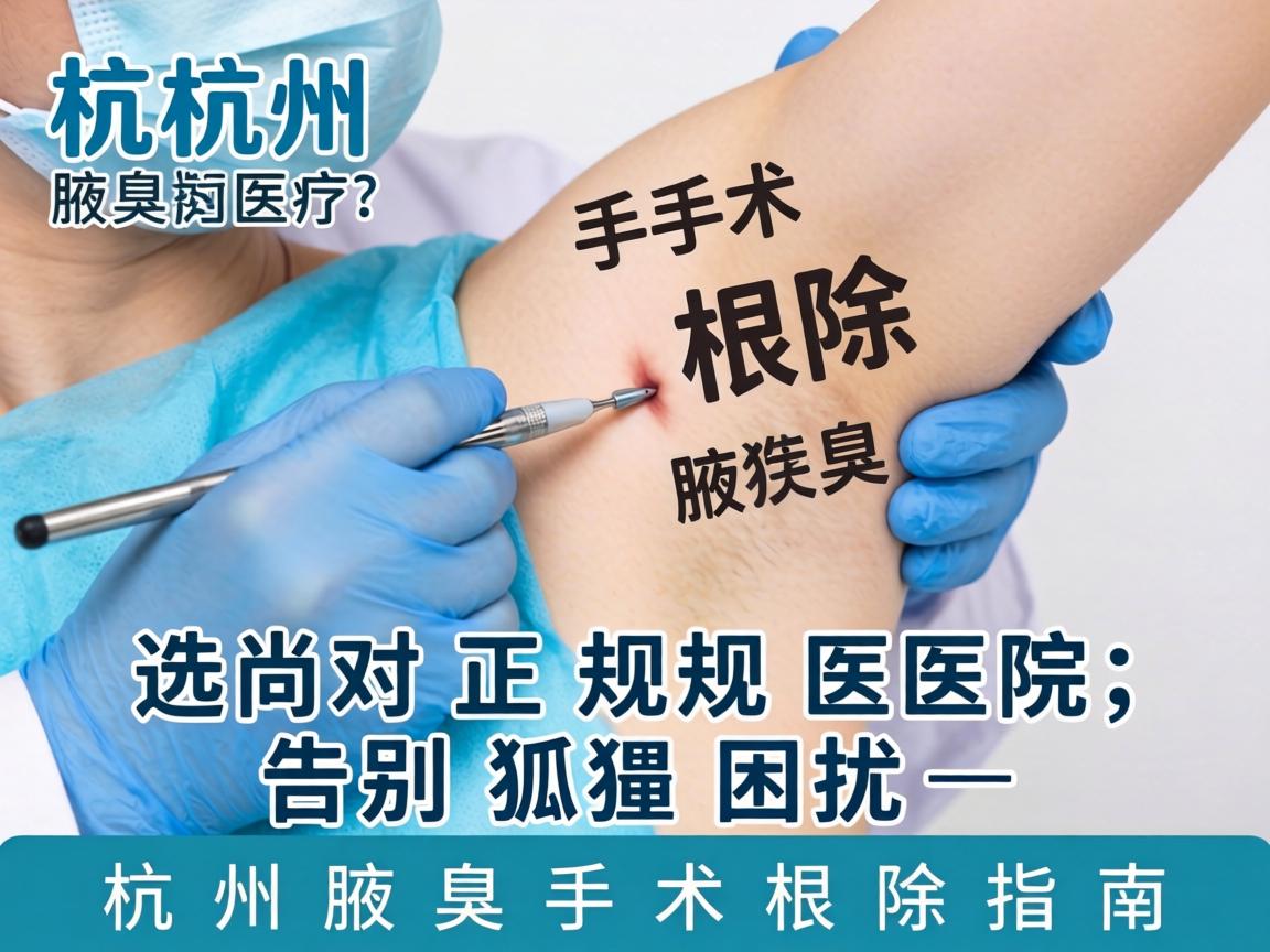 杭州腋臭手术根除，选对正规医院，告别狐臭困扰—杭州腋臭手术根除指南