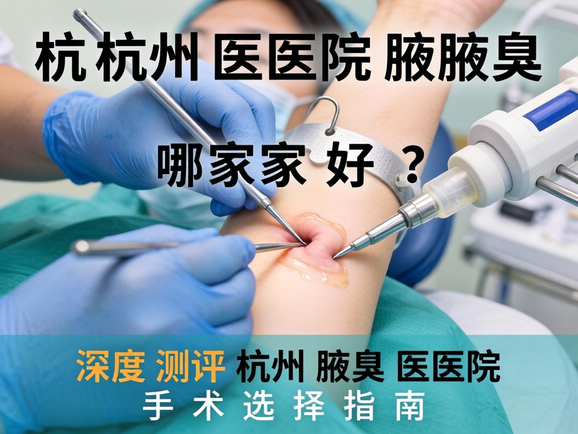 杭州腋臭手术医院哪家好？深度测评杭州腋臭医院手术选择指南