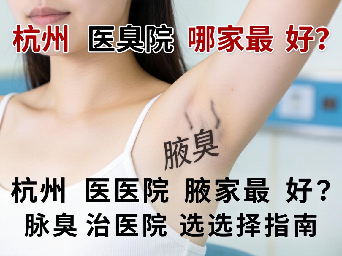 杭州腋臭医院哪家最好？腋臭治疗医院选择指南