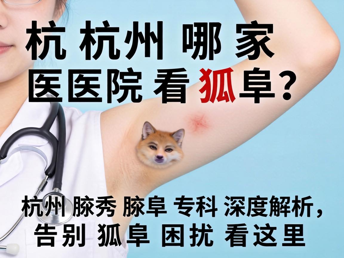 杭州哪家医院看狐臭？杭州腋秀腋臭专科深度解析，告别狐臭困扰看这里
