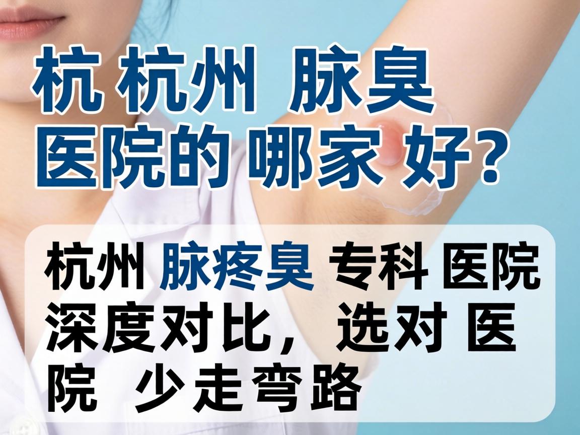 杭州腋臭医院哪家好？杭州腋臭专科医院深度对比，选对医院少走弯路